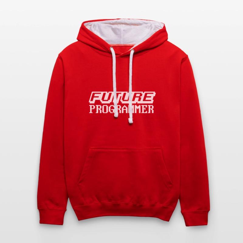 Programmierer Coder Software Entwickler Kontrast-Hoodie
