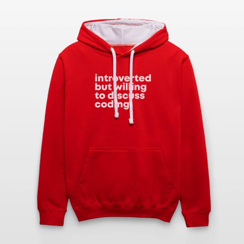 Codage Codage Codage Sweat à capuche contrasté