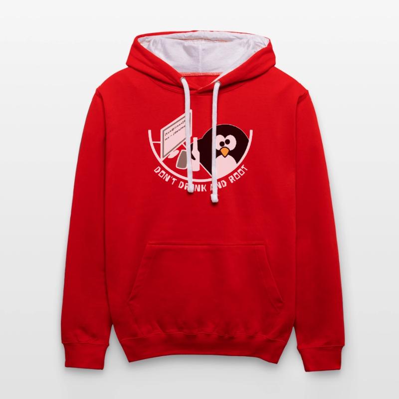 Drunk administrator / dev / null Contrast hoodie