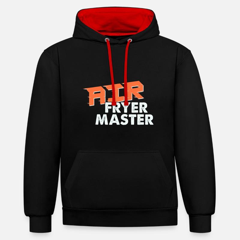 Heißluftfritteuse Master Culinary Crafts - Kontrast-Hoodie - Schwarz/Rot