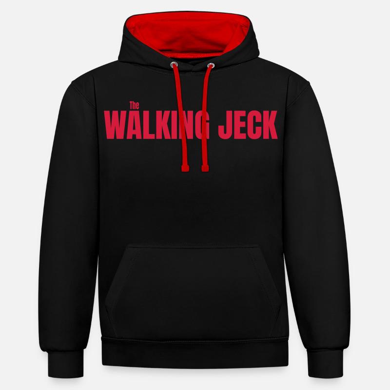 carnaval - Sweat à capuche contrasté - noir/rouge