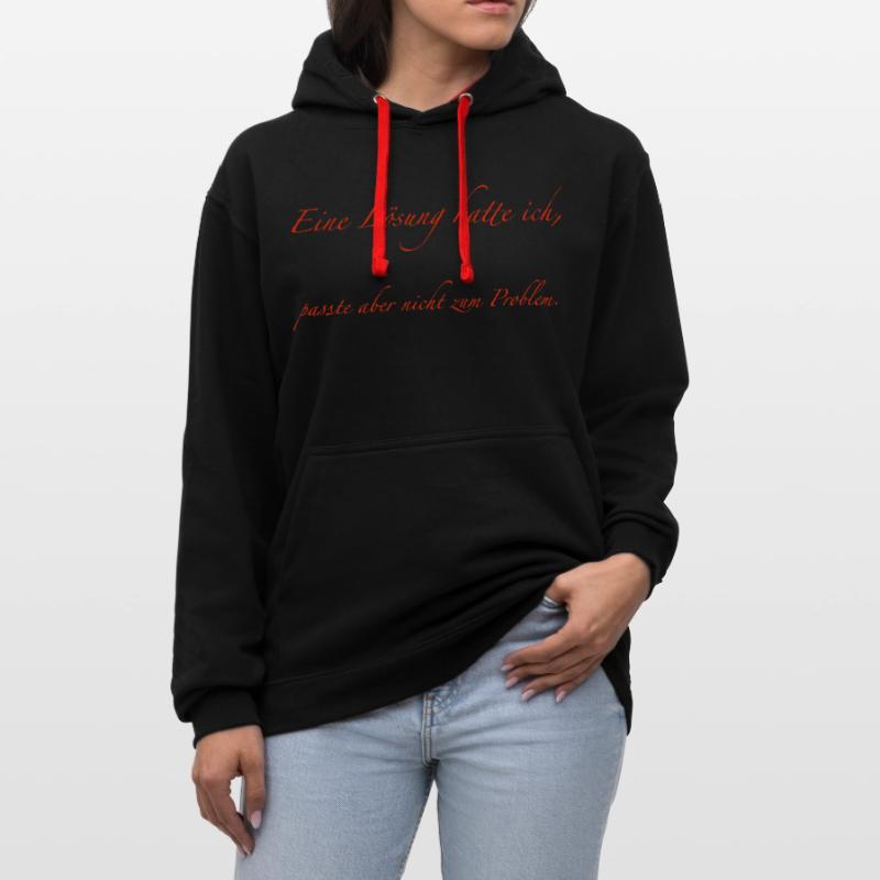 J’avais une solution Sweat à capuche contrasté