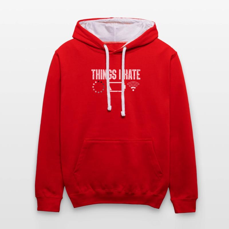 Computer Internet Programmierer Informatik Kontrast-Hoodie