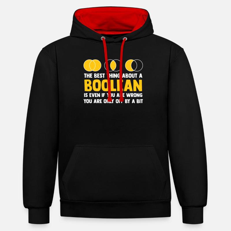 Programmierer Coder Software Entwickler - Kontrast-Hoodie - Schwarz/Rot