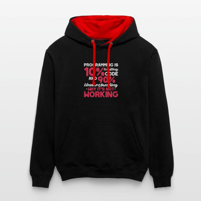 Softwareentwickler Programmierer Software Kontrast-Hoodie