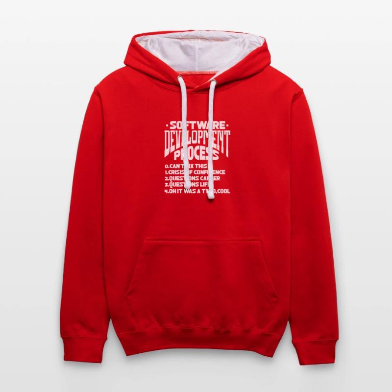 Softwareentwickler Programmierer Software Kontrast-Hoodie