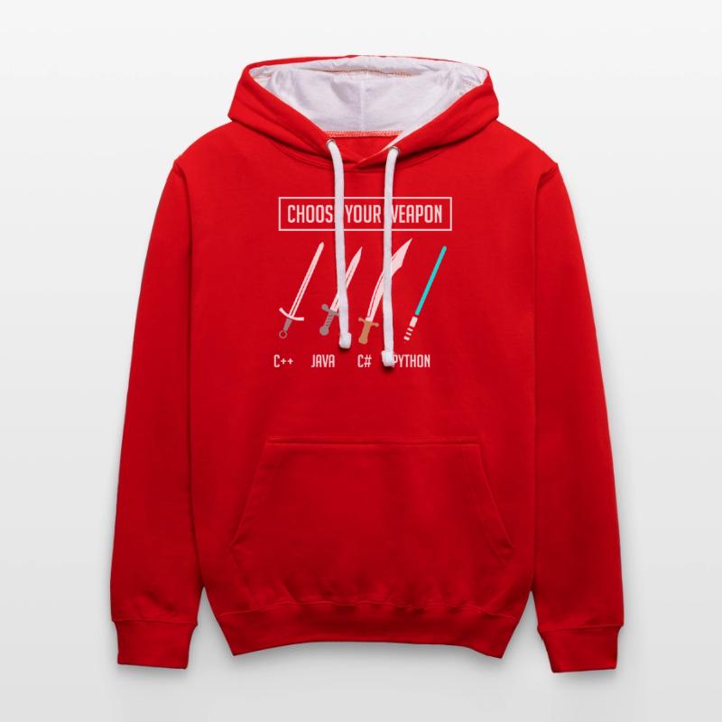 Python-Programmierung, Programmierer Python-Code Kontrast-Hoodie