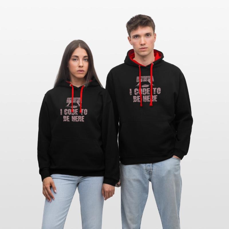 Contrast hoodie