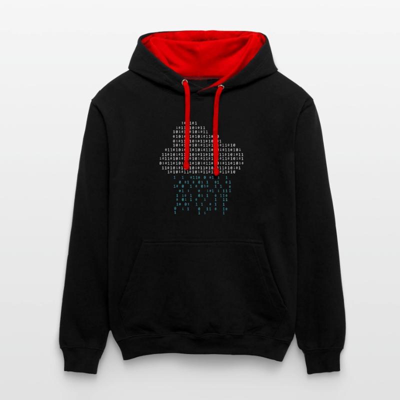 Kontrast-Hoodie