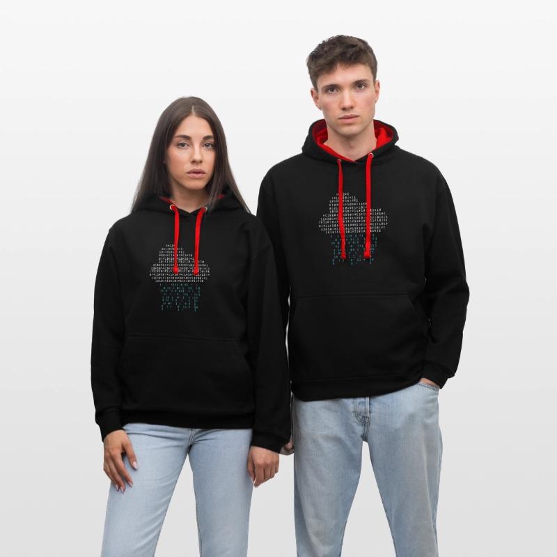 Kontrast-Hoodie