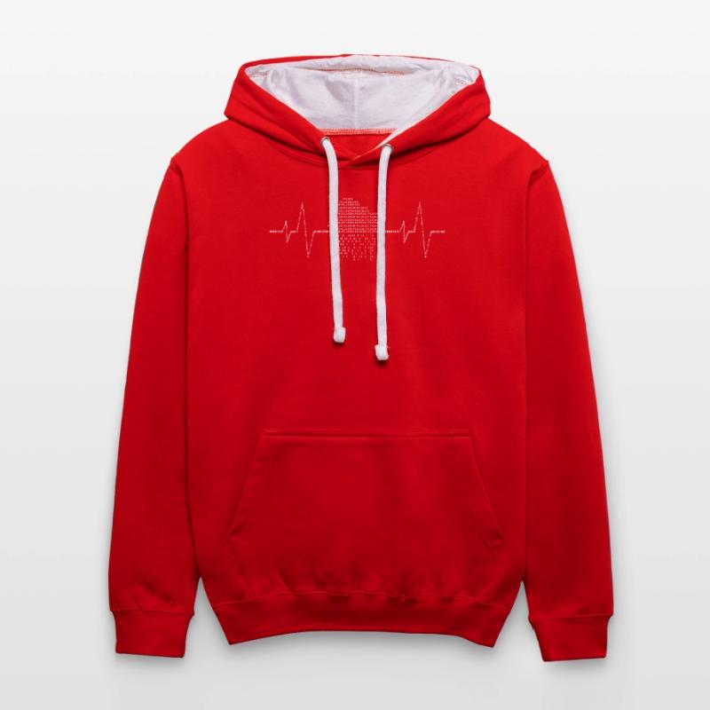 Cloud Engineer, Cloud -Bits, Software developer Kontrast-Hoodie