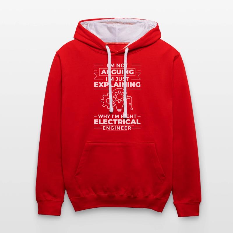 Electrical Engineering Engineer Research Development Contrast hoodie