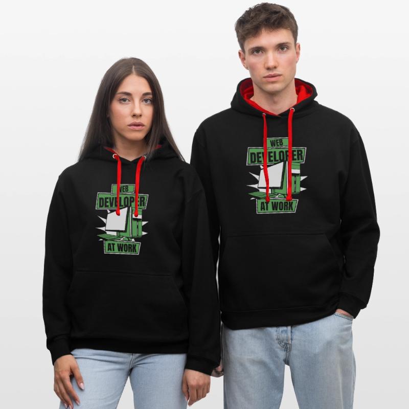 Web Developer Webdeveloper Cool Contrast hoodie