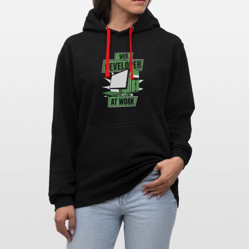 Web Developer Webdeveloper Cool Contrast hoodie