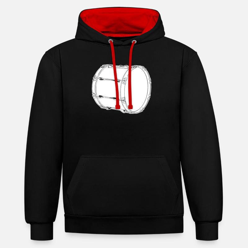 Train de ventilateurs Spielmannszug - Sweat à capuche contrasté - noir/rouge