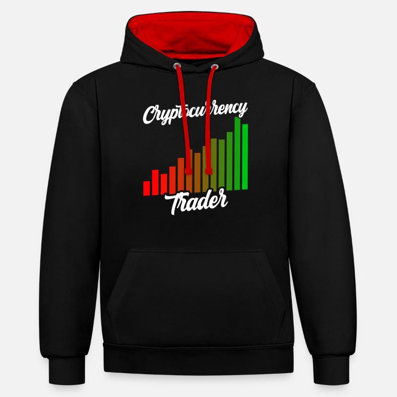 Cryptocurrency Traders Crypto Crypto Trader - Contrast hoodie - black/red