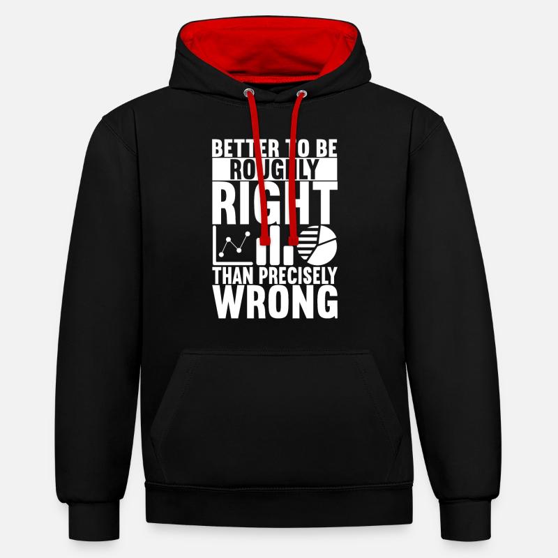 Data Scientist Data Analyst - Contrast hoodie - black/red