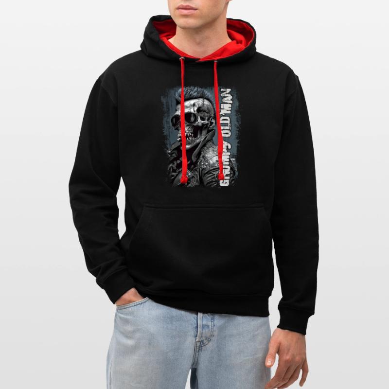Grumpy old man Contrast hoodie