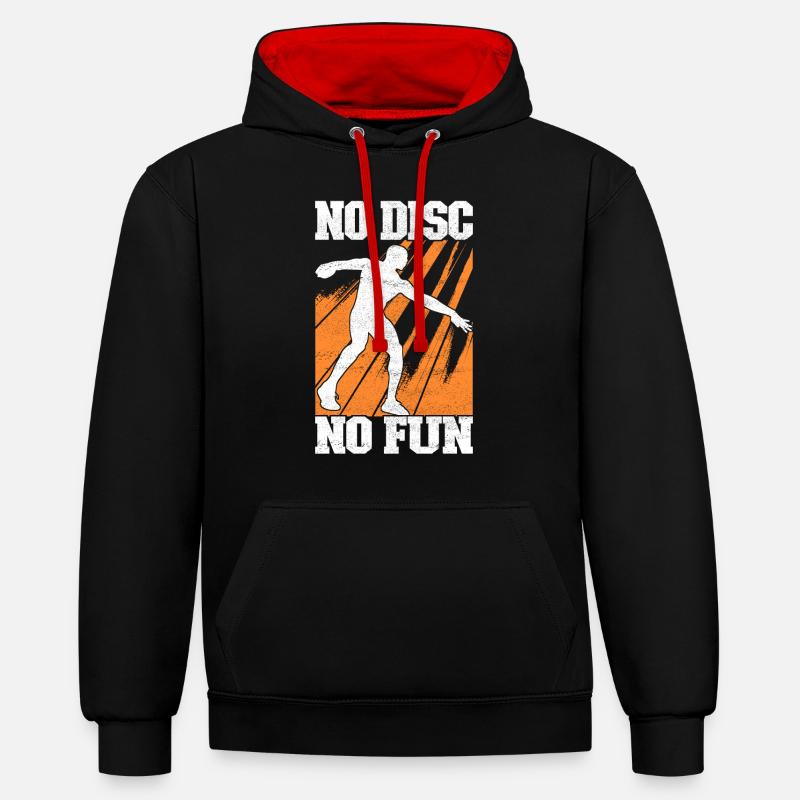 Discus thrower discus throw - Contrast hoodie - black/red