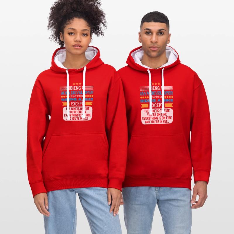 Java Developer Contrast hoodie