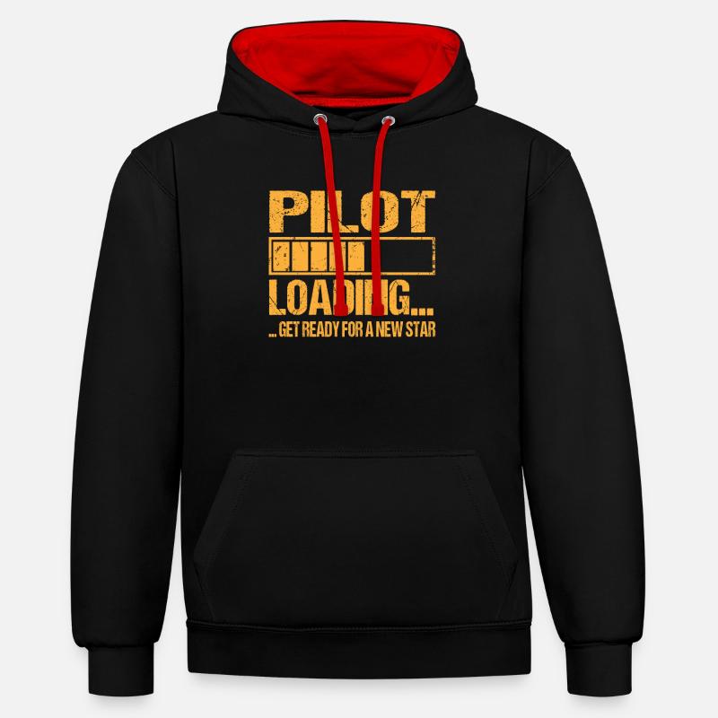 Pilot loading Pilot Training - Contrast hoodie - black/red
