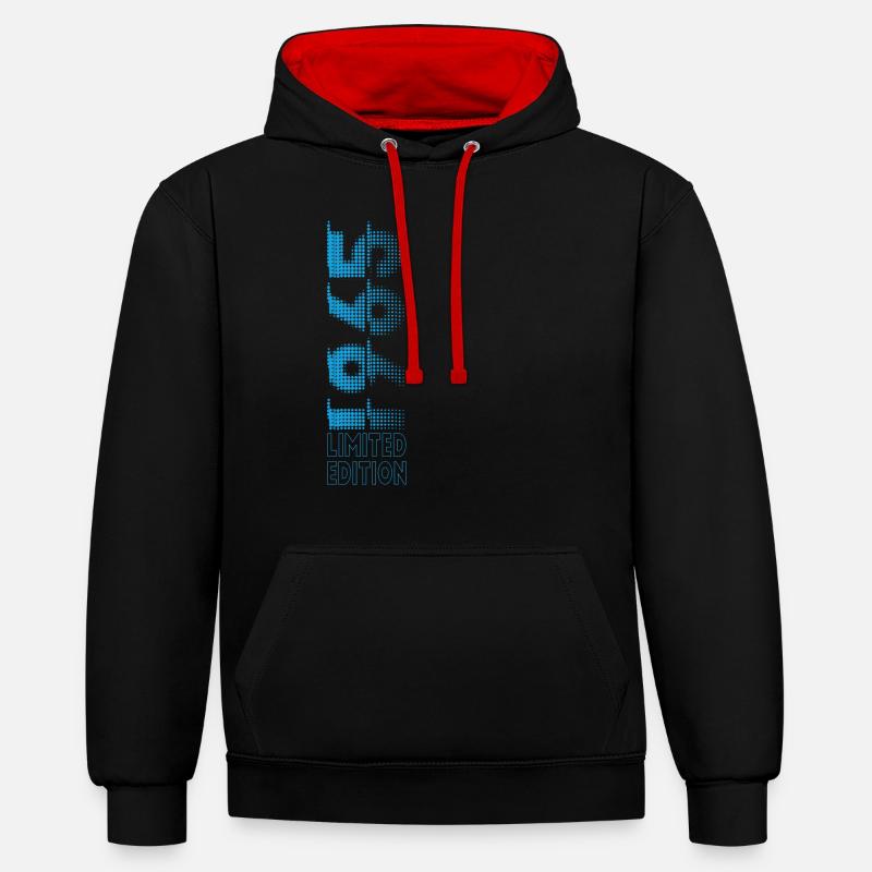 Édition limitée 1965 Graffiti - Sweat à capuche contrasté - noir/rouge