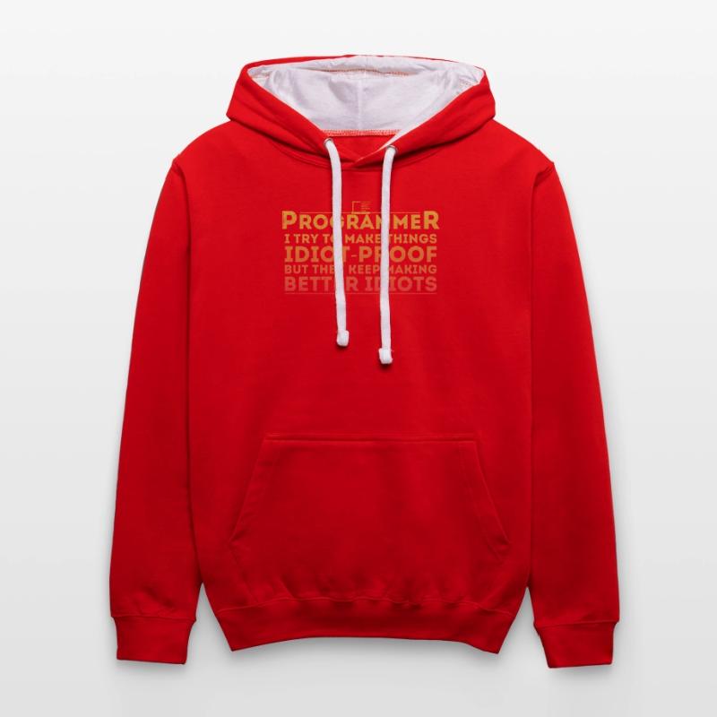 Drôle Programmeur Humour Codeur Informatique Programmation Sweat à capuche contrasté