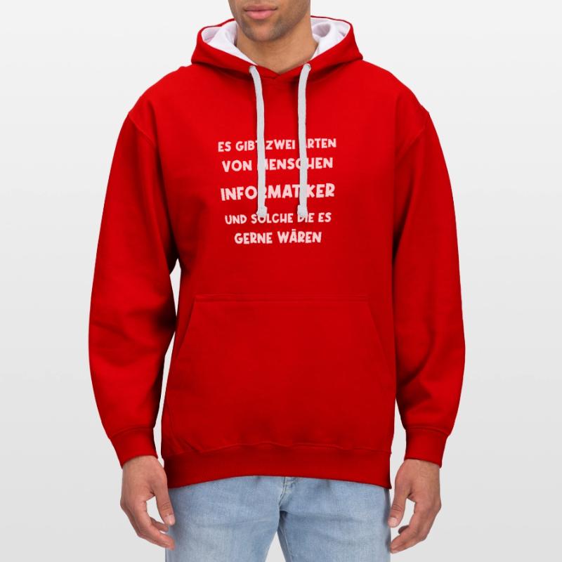 Computer Scientist Programmer Computer Science Student Contrast hoodie