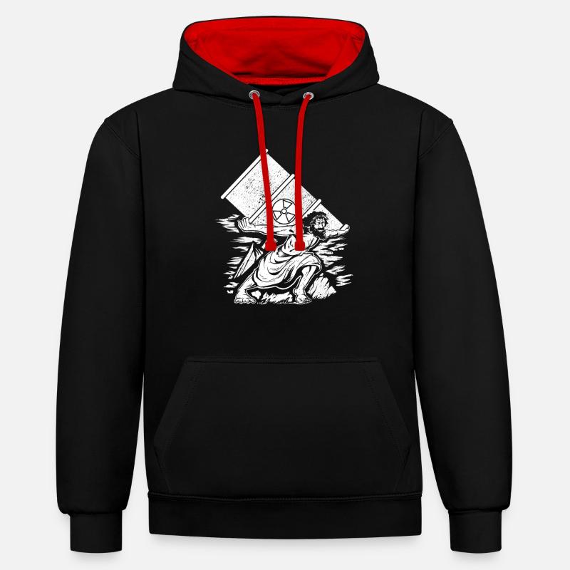 Nuclear Engineers - Nuclear Engineer - Contrast hoodie - black/red
