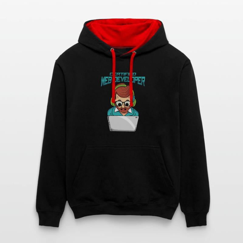 Web Developer Web Developer Certified Contrast hoodie