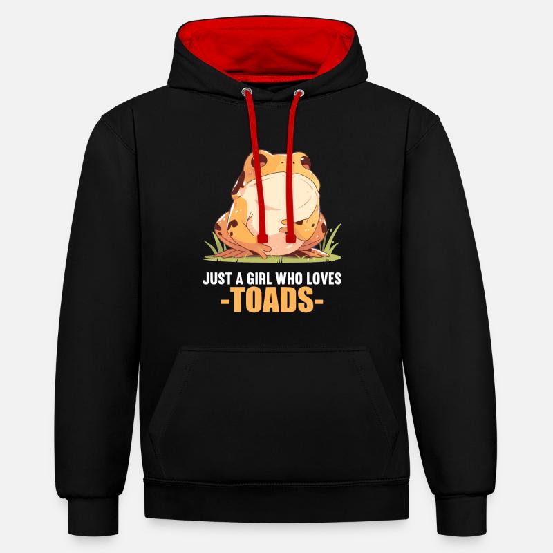 Toad Toads Toad - Contrast hoodie - black/red