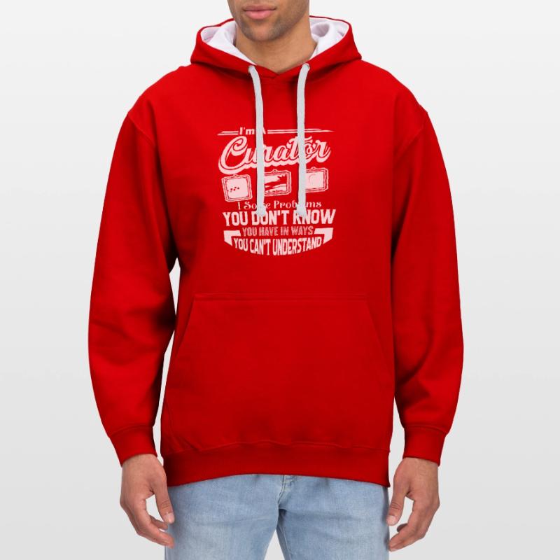 Curator Curator Solves Problems Contrast hoodie