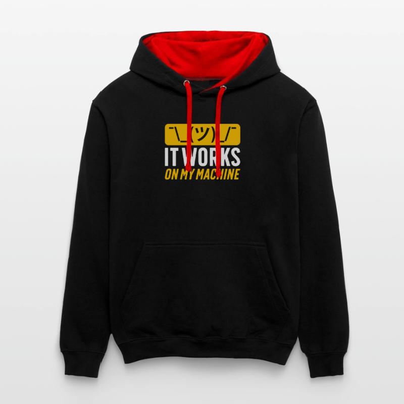 Ascii Coder CSS HTML Programmeur Nerd Geek Sweat à capuche contrasté