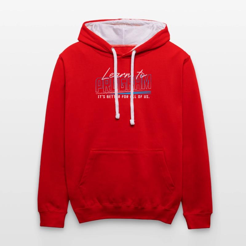 HTML Binärcode Hacking Programmierer Kontrast-Hoodie
