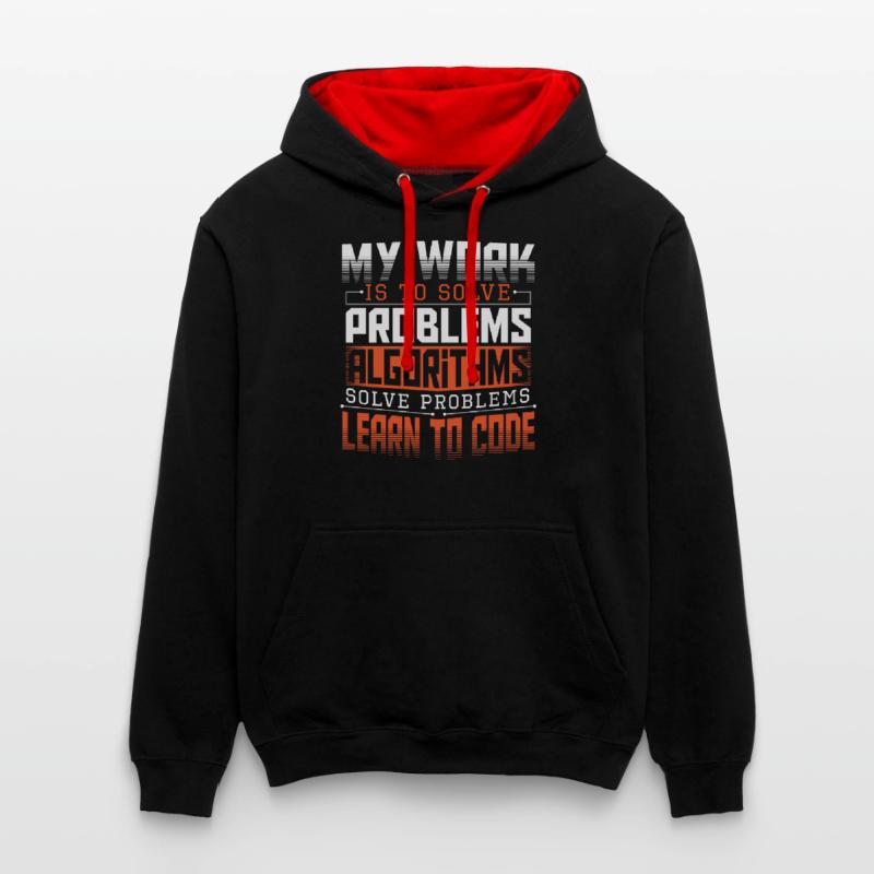 HTML Computer Engineer Hacker Contrast hoodie