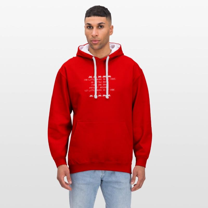Kontrast-Hoodie