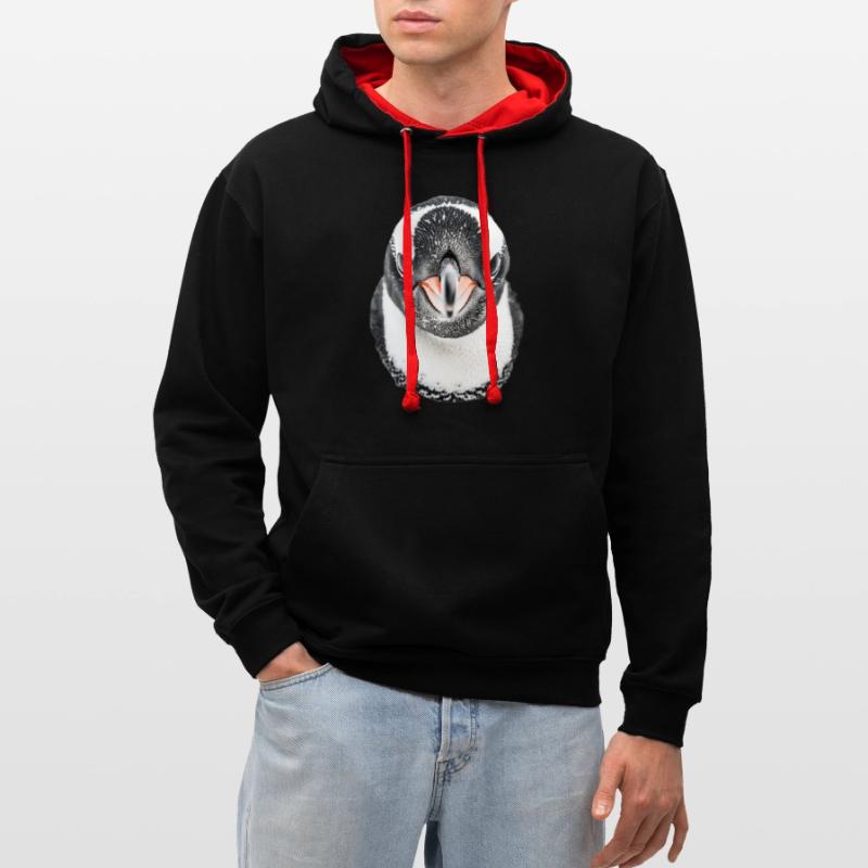 Pingouin Sweat à capuche contrasté