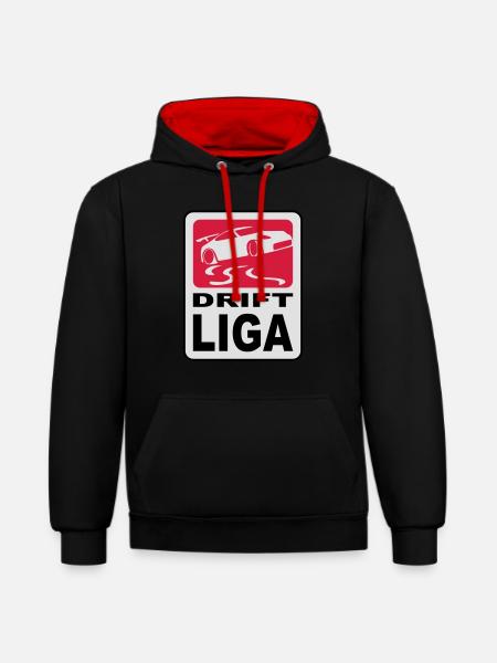 drift_liga14 - Contrast hoodie - black/red