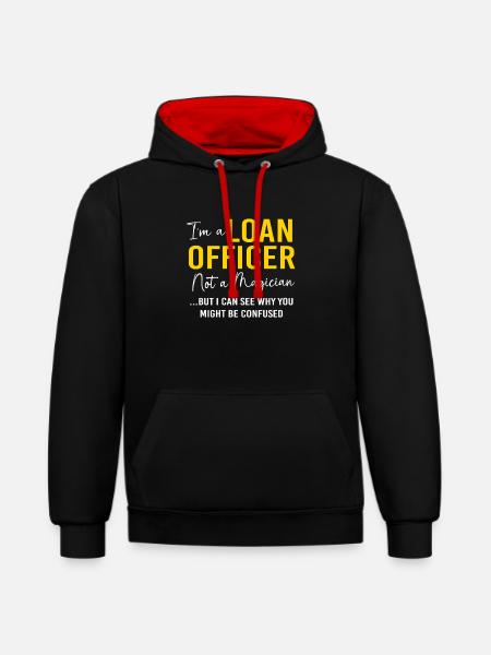 Debt Mortgage Condominium - Contrast hoodie - black/red