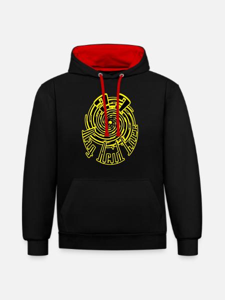 rzhw_mag-acid-core-23 - Contrast hoodie - black/red
