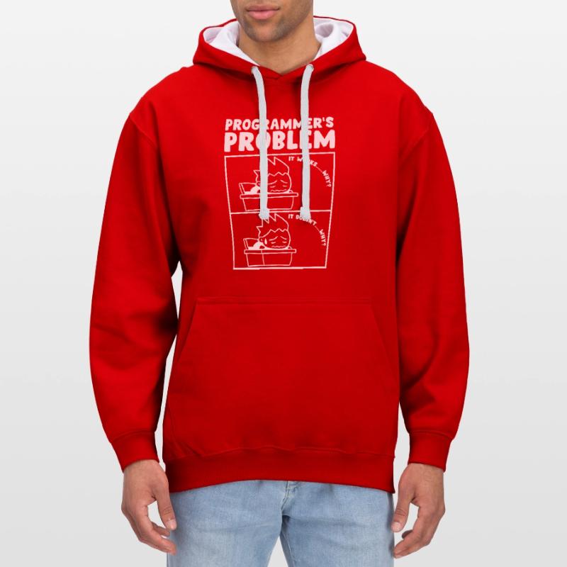 Programmers Problem Computer Programmer Contrast hoodie