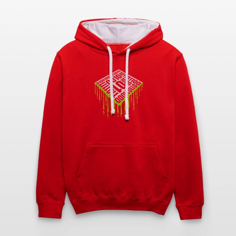 Binary Code Program Language Contrast hoodie