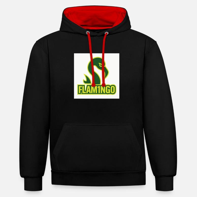 2AEA8BBD 8B22 4F3C A1CD 01DCF5614C31 - Kontrast-Hoodie - Schwarz/Rot