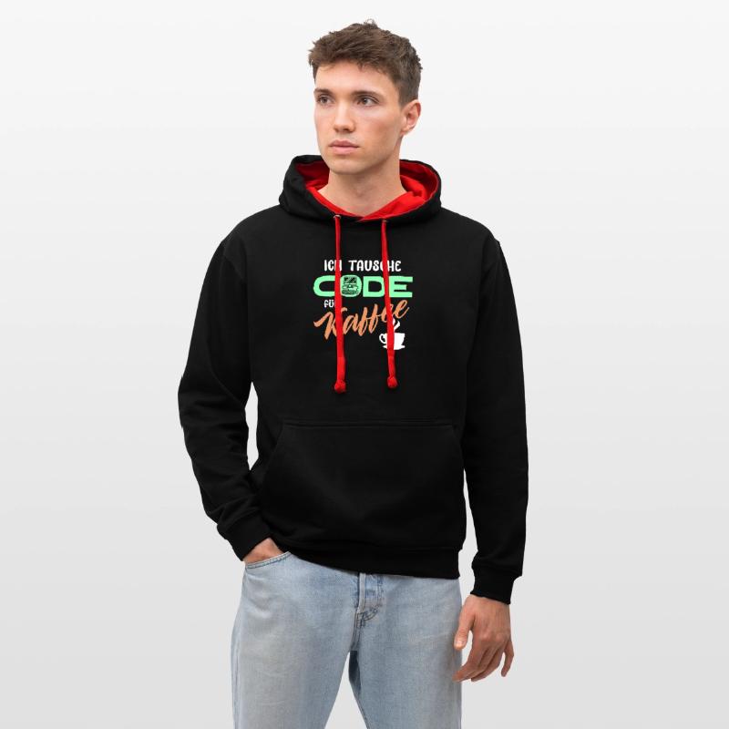 Kontrast-Hoodie