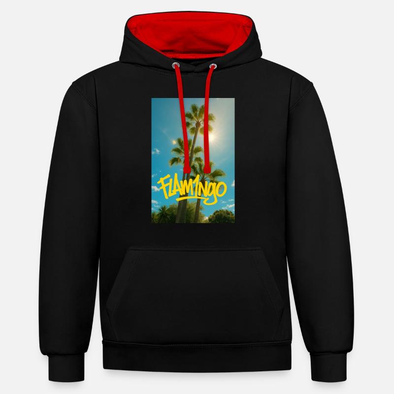 131B36D6 5B8C 4A40 ACAA 4577DE940DBF - Kontrast-Hoodie - Schwarz/Rot
