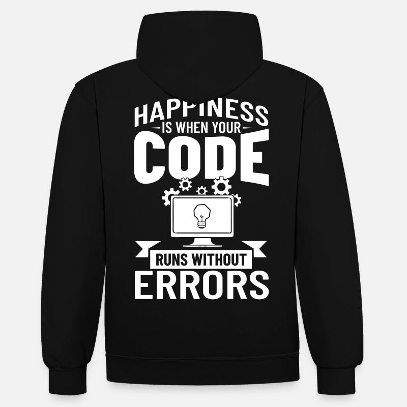 Software Entwicklung Softwareentwickler Entwickler - Kontrast-Hoodie - Schwarz/Rot