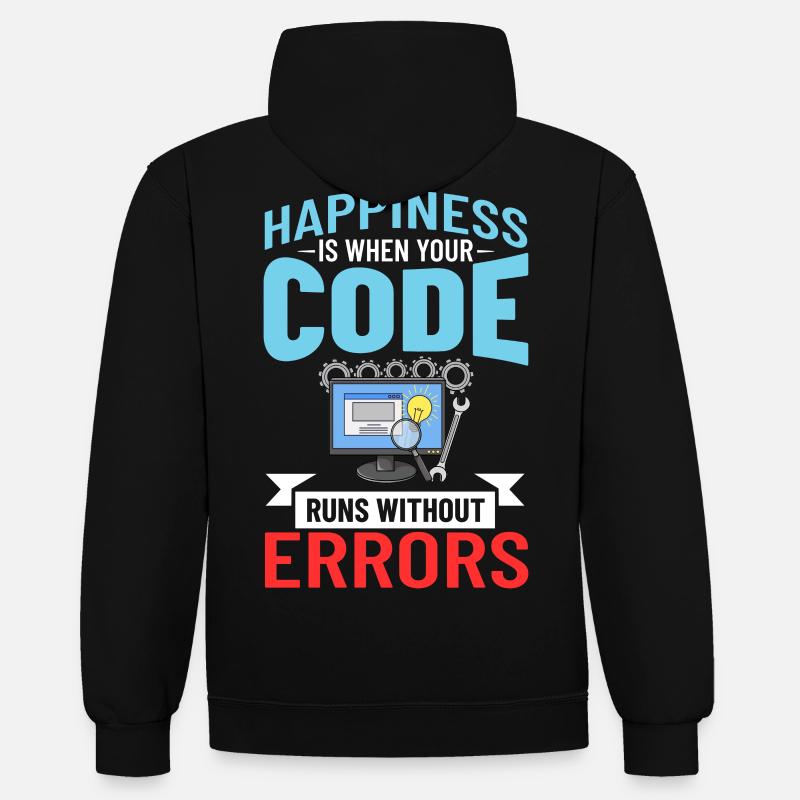 Software Development Software Developer Developer - Contrast hoodie - black/red