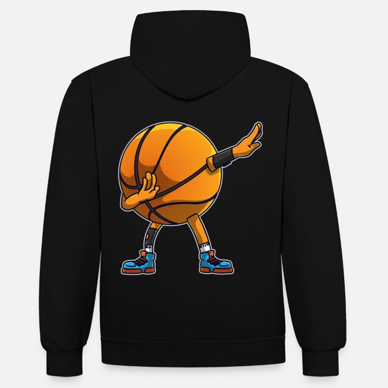 Basket Dabbing Dab enfants - Sweat à capuche contrasté - noir/rouge