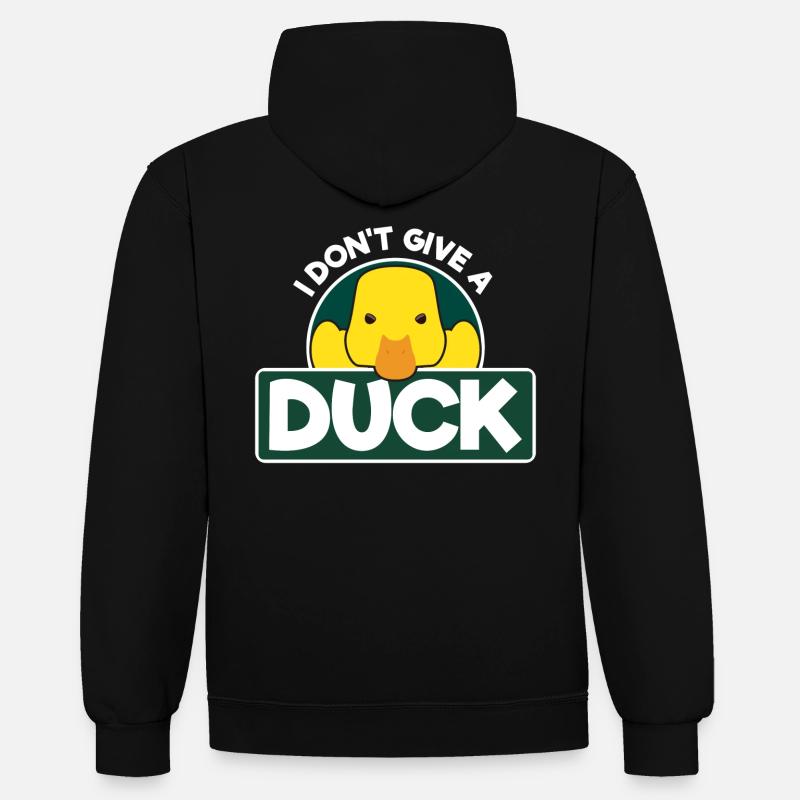 Duck Ducky Ducks - Sweat à capuche contrasté - noir/rouge