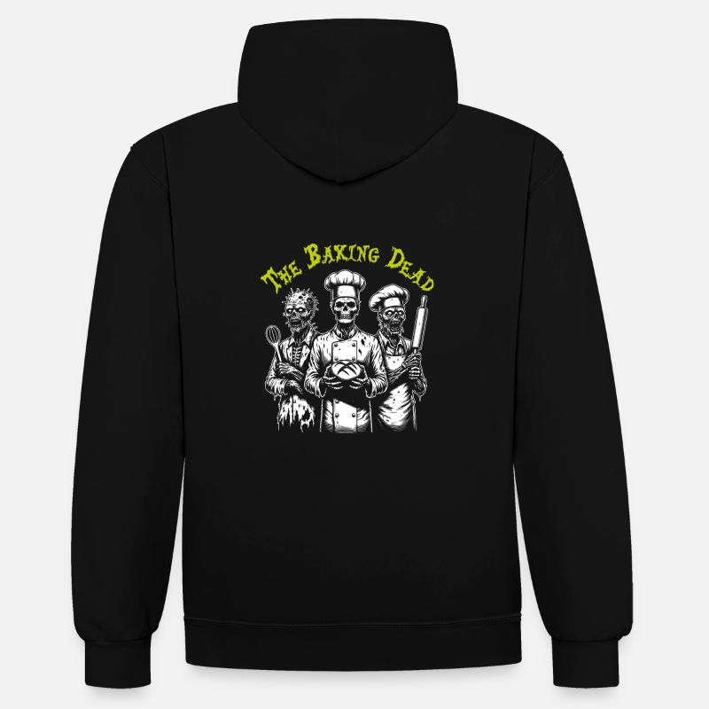 Baking Dead - backende Zombies - Contrast hoodie - black/red